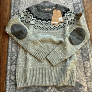 Fjallraven Ovik Knit Sweater XS Gray NWT